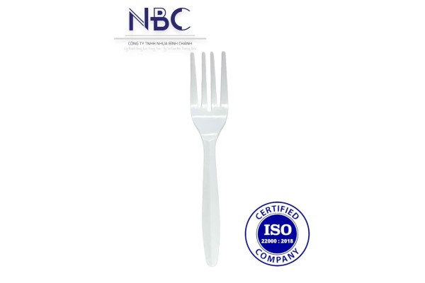 Nĩa nhựa trắng/ đen dùng một lần tiện lợi 